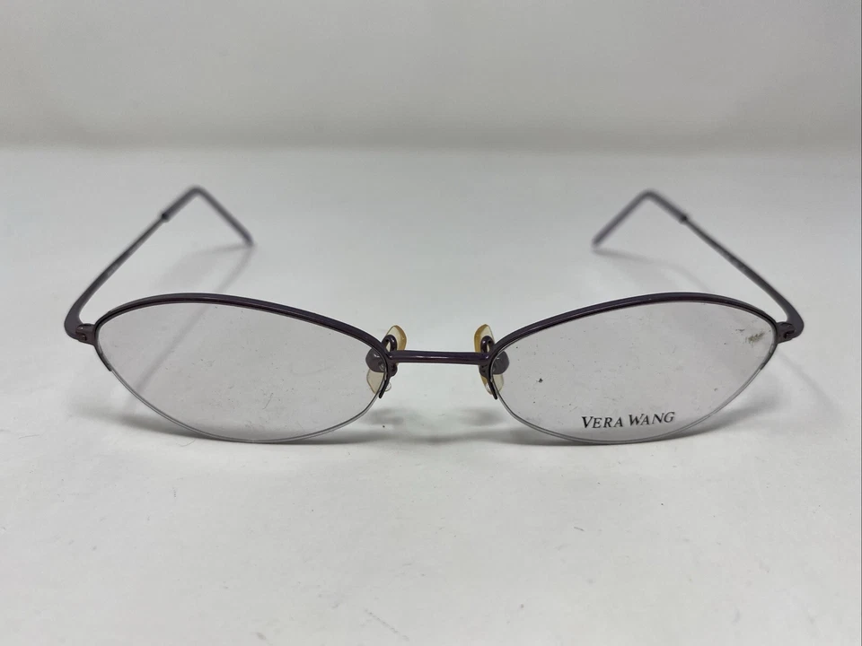 Marco de gafas Vera Wang Japón V24 LC 47-16-133 púrpura lila medio borde RN43 Foto 1 de 4