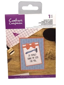 Crafter’s Companion - Acrylic Stamp for Cards & Crafts, I’d Shave My Leg For You - Picture 1 of 7