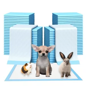 100 Pet Pads for Dogs Ultra-Absorbent Puppy Training Underpad Scented Blue Small - Picture 1 of 13