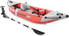 Intex Excursion K1 Kayak 1 Person Inflatable Canoe Boat + Pump Oars Set