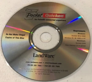 Pocket Quicken for Palm OS/Pocket PC Handhelds - CD only - Picture 1 of 1