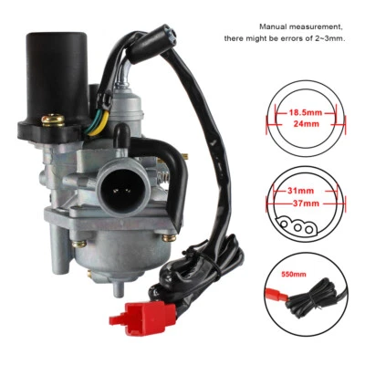 Vergaser 18,5mm mit E-Choke CPI,2Takt,Hussar für 50cc 2-Takt Roller Motorrad - Bild 1 von 4