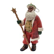 Hallmark 1999 ~ African American Joyful Santa  1st in Series Christmas Ornament
