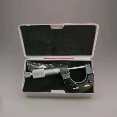 Micrometer 0-1" Premium Precision + 1  6" Rule Scale Drill Gauge  Machinist Tool - Image 1 of 2