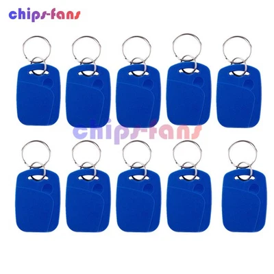 5/10/100 125Khz 13.56Mhz TK4100 ID & FM1108 IC Dual Chip RFID NFC Keytag Key Fob - Image 1 of 4