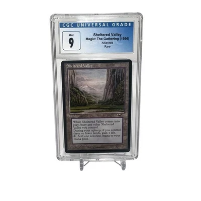 1996 Magic the Gathering Alliances Sheltered Valley CGC 9 Graded Card - Image 1 of 2