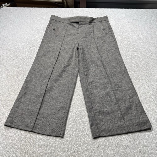 JORDAN Pantalone Banana Republic donna 14 misto lana a righe gamba larga cropped largo 23"