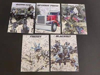 5 Transformers Optimus Prime Metal card Hasbro 2011 Foil Holo lot MC-08 12 eb169 - Image 1 of 4