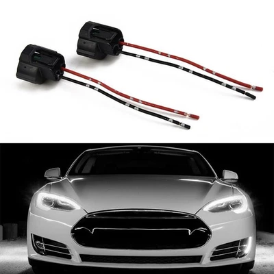 Light Socket 2 Pcs High-quality Female Connector Fog Light Replacement - Image 1 of 4