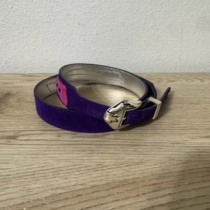 Roper Purple and Pink Western Belt Size 36 Waist Silver Tone Buckle Rodeo Y2K - Picture 1 of 9