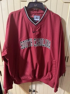 Vtg 90s South Carolina Gamecocks Nike Center Swoosh Pullover Windbreaker Jacket - Picture 1 of 6
