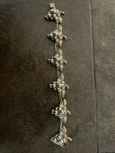 Gorgeous Mexico Sterling Silver Bracelet Grape Cluster 7” - Picture 1 of 6