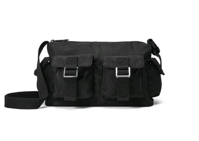 Bolsa tiracolo/ombro de carga Victoria's Secret rosa/nylon preta nova com etiquetas - Imagem 1 de 4