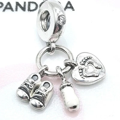 Pandora Charm "My little Baby-Mein kleines Baby" 798106 Silber Original Emaille  - Bild 1 von 4