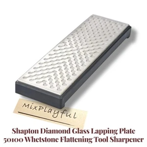 Afilador de herramientas de aplanamiento de piedra de afilar Shapton Diamond Glass Plate 50100 - Imagen 1 de 6