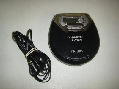 Reproductor de CD portátil Philips con sintonizador FM digital Walkman (AZT9505/17) probado Foto 1 de 3