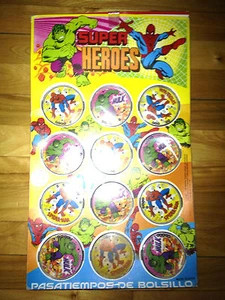 SUPER HEROES SPIDERMAN AND HULK GAME 1981 FROM SPAIN JUGUETES PIQUET - Picture 1 of 4