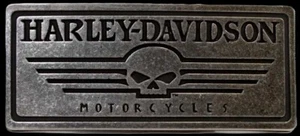 Harley Davidson men's alter ego Willie G skull stamp silver buckle. M2 new - Picture 1 of 1