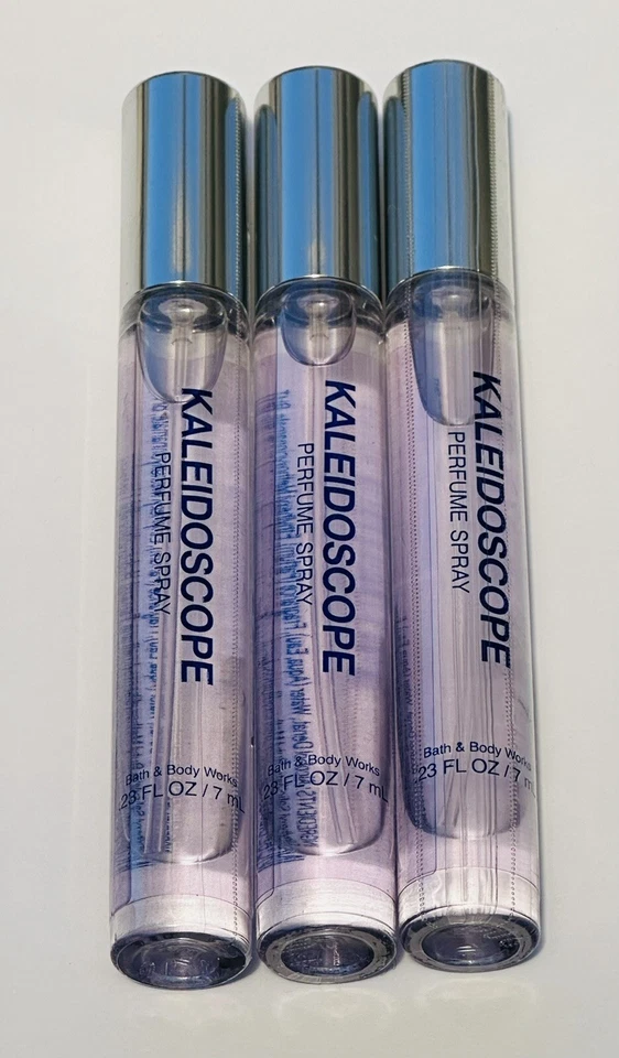 3 Bath Body Works Mini Perfume Spray 23 OZ Caleidoscopio Fragancia! Coche de viaje Foto 1 de 2