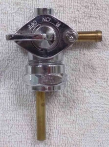 Harley FL FX Fuel Petcock Valve * 22mm Chrome Alloy Japan * Left Outlet * NEW - Bild 1 von 5