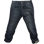 Torrid Plus Size 22 Black Jeans Ruched Ankle EUC See Pics for Measurements