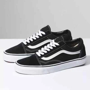 Zapatillas clásicas VANS OLD SKOOL negras deportivas ocio zapatos de skate NUEVO unisex - Imagen 1 de 8