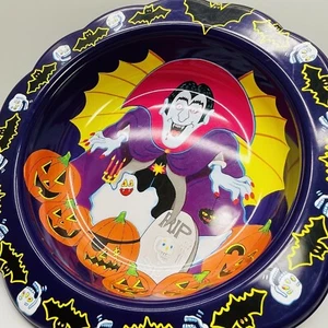 Vintage Ullman DRACULA BOWL Halloween Trick or Treat Candy Vampire Ghosts 14.5" - Bild 1 von 10