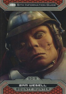 2015 Star Wars Chrome Perspectives Jedi vs. Sith Card #50-S Zam Wesell