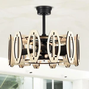 Honeykiss 17 Inch Beige Fandelier with 3 Light - Picture 1 of 16