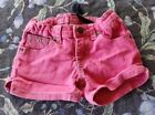 Request Jeans Pink Shorts Girl's Size 5 Adjustable Waist
