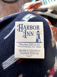 Vintage Harbor Inn Wharf Lounge Philipsburg Pennsylvania Matchbook Unstruck - Picture 1 of 3
