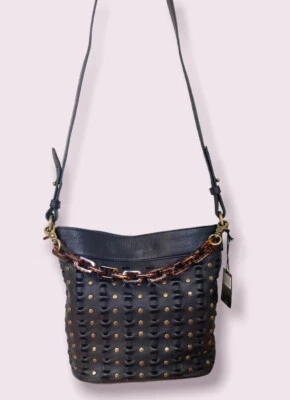 Bolso de hombro Frye Jade con tachuelas de cuero negro NUEVO PRECIO DE VENTA SUGERIDO POR EL FABRICANTE: $248 Foto 1 de 4