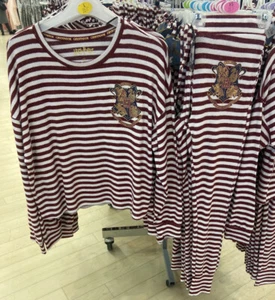 NEU Harry Potter HOGWARTS Damen Langarm Pyjama Oberteil & Unterteil Set Schlafanzug Primark - Bild 1 von 3