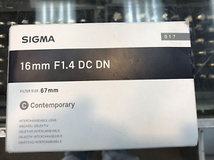 Sigma 16mm f/1.4 DC DN Contemporary Lens for Sony E-mount