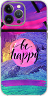 Be Happy Motivation Quote Girl Boss Case Cover Silicone / Shockproof / MagSafe