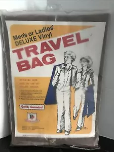 Vintage Deluxe Garment Travel Bag First In Plastics Brown New Old Stock - Picture 1 of 5