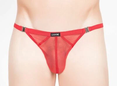 Stripper String LOOKME MALIBU Rot Netz Mini Slip Tanga Erotik Sex Schmalissimo - Bild 1 von 4