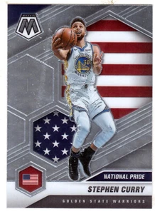 2020-21 PANINI MOSAIC #249 STEPHEN CURRY NATIONAL PRIDE - Picture 1 of 1