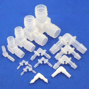Hose pipe Connector PP L Type equal diameter 90 Degree Elbow Bend Splitter Tube - Picture 1 of 8