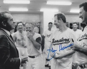 Autographed JIM HANNAN Washington Senators 8x10 Photo - COA - Picture 1 of 1