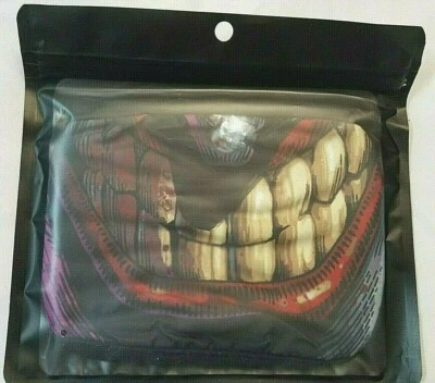 JOKER SMILE FACE MASK EVIL SMILE CLOTH MASK  BRAND NEW IN PACKAGING - Image 1 of 4