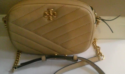Tory Burch Kira Chevron Camera Bag in Dune Color - Image 1 of 4