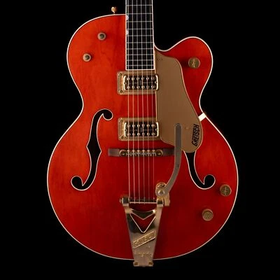 Gretsch G6120 Nashville 2004 usado mancha naranja con estuche rígido original Foto 1 de 4
