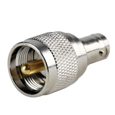 UHF PL-259 Male to BNC Female Socket Adaptors Connector For Walkie Talkie Radio - Image 1 of 3