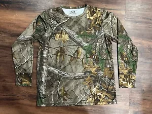 Real Tree Mens Camouflage Base Layer Top Shirt Size L (42-44) - Picture 1 of 2