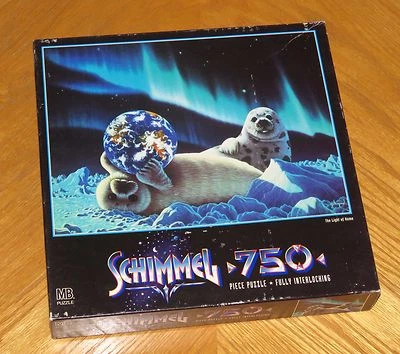 Schim Schimmel - Light of Home Baby Seals Earth - Vintage 750 Piece Puzzle - Image 1 of 4