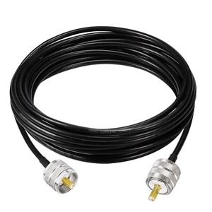 UHF Male PL-259 to UHF Male PL-259 Low Loss Digital Coax UHF Jumper Cable (12" R - Picture 1 of 11