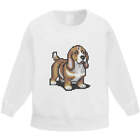 'Pixel Art Basset Hound' Kid's Sweatshirt / Sweater / Jumper (Kw043970)
