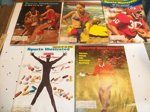 Vintage Lot of 5 1969 SPORTS ILLUSTRATED Magazines - Picture 1 of 6