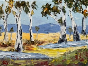 Grampians Summer, Impressionist landscape, Original oil, Australian subject - Picture 1 of 8